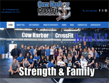 Tablet Screenshot of cowharborcrossfit.com